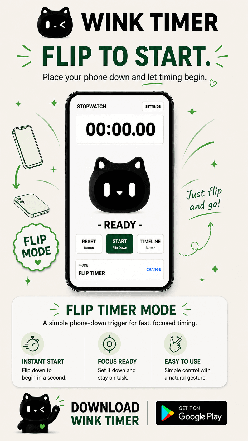 Flip Timer screenshot in Wink Timer